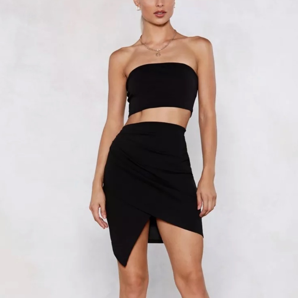 Wrap It Up Bandeau And Mini Skirt Set